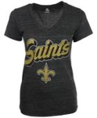 5th & Ocean Women's New Orleans Saints Tri-natural T-shirt