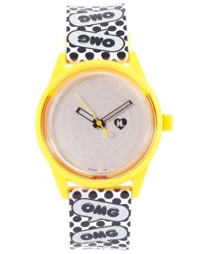 Harajuku Lovers Unisex Solar Emoji Omg Strap Watch 40mm Hl2315