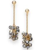 I.n.c. Gold-tone & Hematite-tone Bead Linear Drop Earrings, Created For Macy's