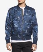 Calvin Klein Jeans Men's Surplus Floral Abstract-print Bomber Jacket