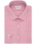 Van Heusen Big And Tall Red Micro Check Dress Shirt