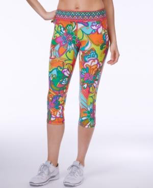 Trina Turk Jungle Flower Printed Cropped Leggings