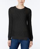 Tommy Hilfiger Dalia Cable-knit Sweater, Only At Macy's