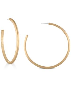 Rachel Rachel Roy Gold-tone 2-1/2 Open Hoop Earrings