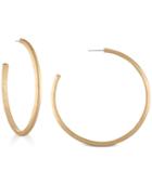 Rachel Rachel Roy Gold-tone 2-1/2 Open Hoop Earrings