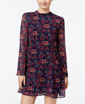 Speechless Juniors' Printed Mock-neck Shift Dress, A Macy's Exclusive