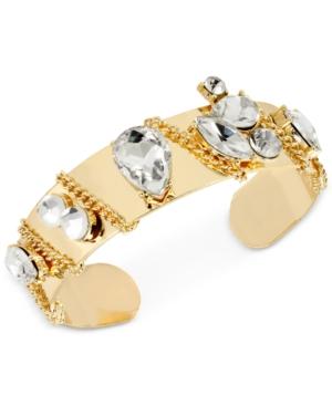 M. Haskell For Inc International Concepts Crystal Chain Cuff Bracelet, Only At Macy's
