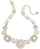 Kate Spade New York Gold-tone Imitation Pearl & Crystal Statement Necklace