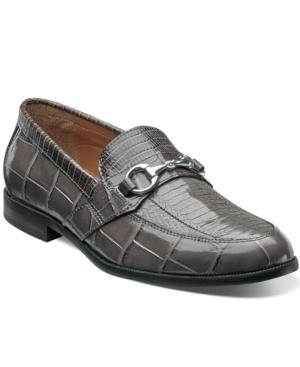 Stacy Adams Servino Snakeskin Bit Loafers