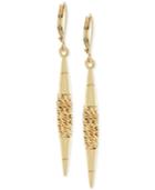 Vince Camuto Gold-tone Spear Drop Earrings