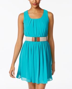 Bcx Juniors' Pleated A-line Dress