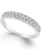 Diamond Two-row Band (1/2 Ct. T.w.) In 14k White Gold