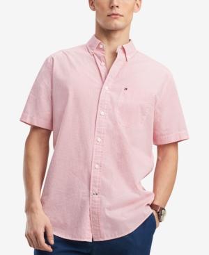 Tommy Hilfiger Men's Hansen Custom-fit Geo-print Pocket Shirt