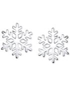 Unwritten Snowflake Stud Earrings In Sterling Silver