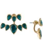 Rachel Rachel Roy Gold-tone Colored Stone Jacket Earrings