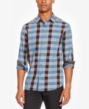 Kenneth Cole Reaction Men's Large-check Flannel Shirt