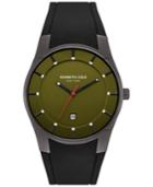 Kenneth Cole New York Men's Black Silicone Strap Watch 42x49mm 10031265