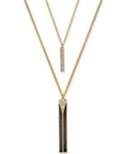Thalia Sodi Gold-tone Layered Glitter Pendant Necklace, Only At Macy's