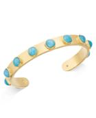 Kate Spade New York Gold-tone Bezel Stone Cuff Bracelet