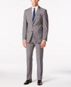 Tallia Men's Medium Grey Striped Slim-fit Suit