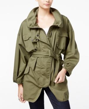 William Rast Britt Belted Military Jacket