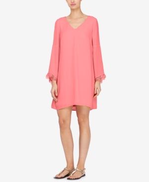 Catherine Catherine Malandrino Bell-sleeve Shift Dress