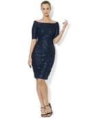 Lauren Ralph Lauren Sequined Boat-neck Dress