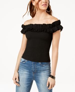 Xoxo Juniors' Off-the-shoulder Ruffled Top