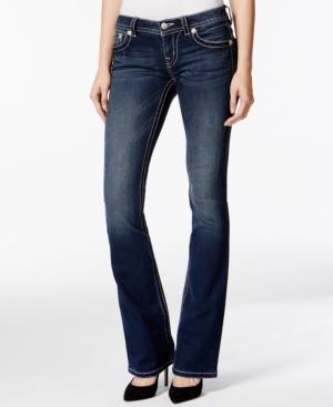 Miss Me Embellished Bootcut Dark Blue Wash Jeans