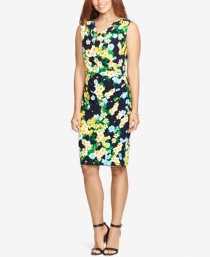 American Living Floral-print Cowl-neck Dress