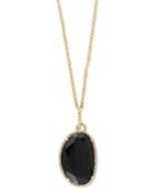 Eclipse By Effy Onyx (15 Ct. T.w.) And Diamond (1/3 Ct. T.w.) Pendant Necklace In 14k Gold