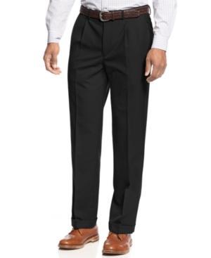 Lauren By Ralph Lauren Solid Dress Pants Wool Blend Double Pleated