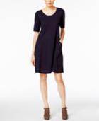 Eileen Fisher Elbow-sleeve Shift Dress, A Macy's Exclusive Style