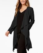 Nine West Draped Open-front Top, Created For Macy's Per Jacket, Created For Macy's
