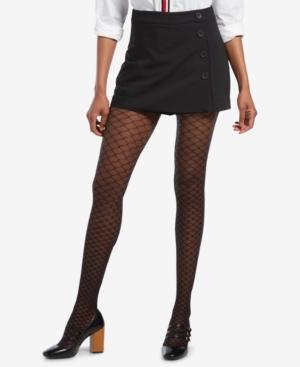 Hue Faux Fishnet Printed Tights