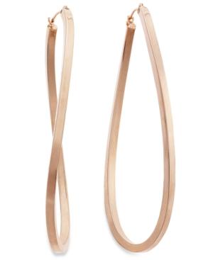 Figure 8 Hoop Earrings In 14k Rose Gold Vermeil, 60mm