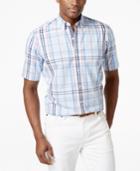 Club Room Warren Plaid Short-sleeve Shirt, Only At Macy's
