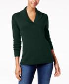 Charter Club Shawl-collar Sweater, Created For Macy's