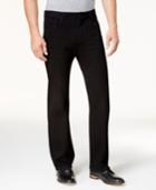 Club Room Men's Straight-leg Stretch Black Wash Jeans, Created For Macy's
