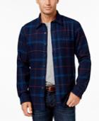 Club Room Men's Big And Tall Long-sleeve Plaid Shirt, Only At Macy's