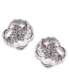 Kate Spade New York Silver-tone Crystal & Sequin Stud Earrings