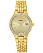 Seiko Women's Special Value Gold-tone Stainless Steel Bracelet Watch 27mm Sur756