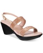 Callisto Simion Embellished Wedge Sandals Women's Shoes