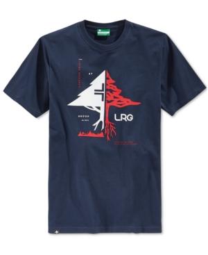 Lrg Men's Natural Tactics Graphic-print Logo T-shirt