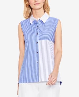 Vince Camuto Colorblocked Sleeveless Shirt
