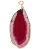 M. Haskell For Inc Gold-tone Pink Hued Agate Clip-on Pendant, Only At Macy's