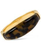 Robert Lee Morris Soho Gold-tone Faux Tortoiseshell Bangle Bracelet