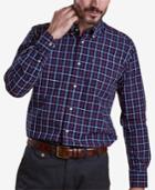 Barbour Men's Henry Navy Tattersall Check Oxford Shirt