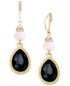 Inc International Concepts Gold-tone Jet Teardrop Earrings, Only At Macy's