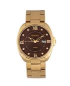 Bertha Quartz Amelia Collection Gold Stainless Steel Watch 38mm